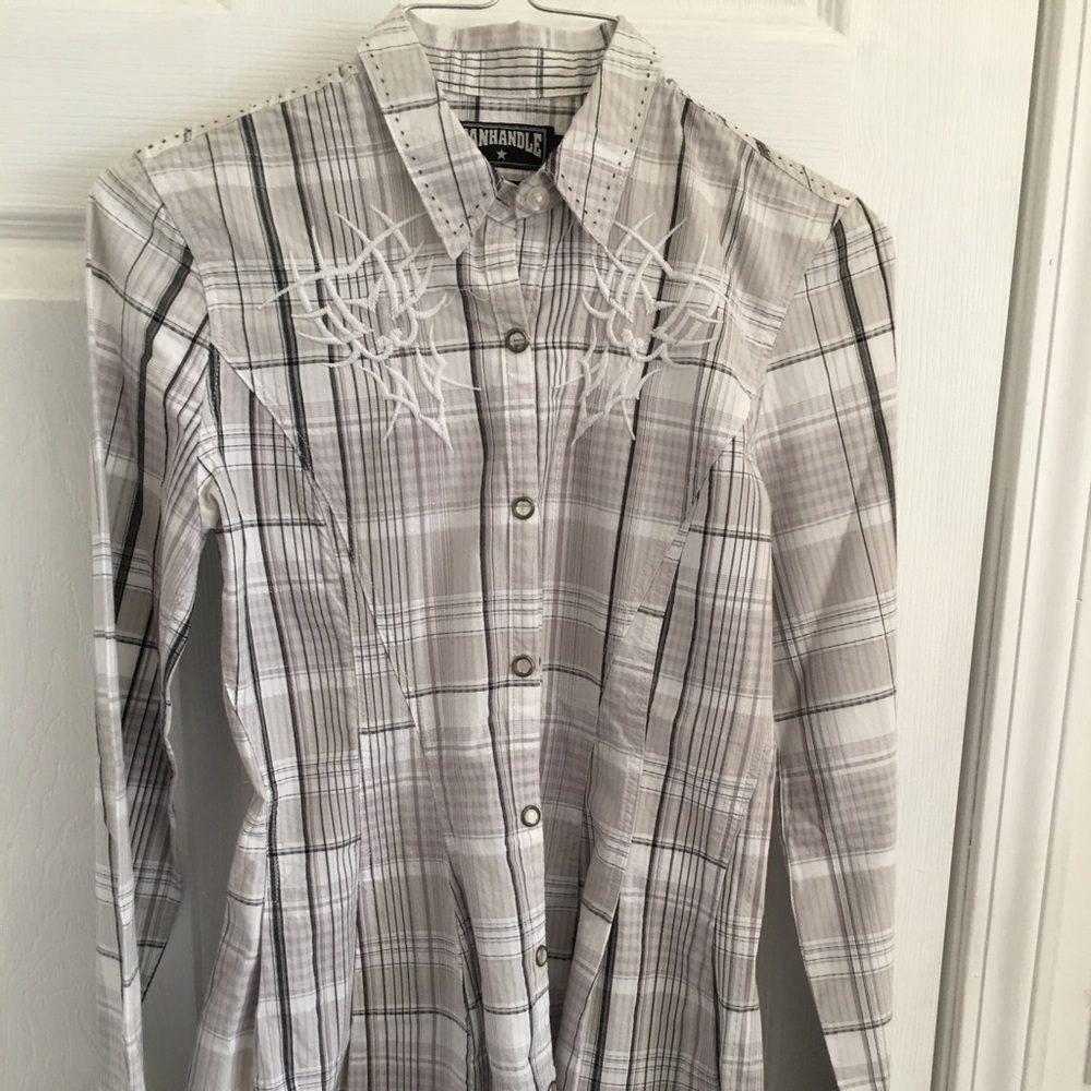 Panhandle slim fitted western shirt cute details